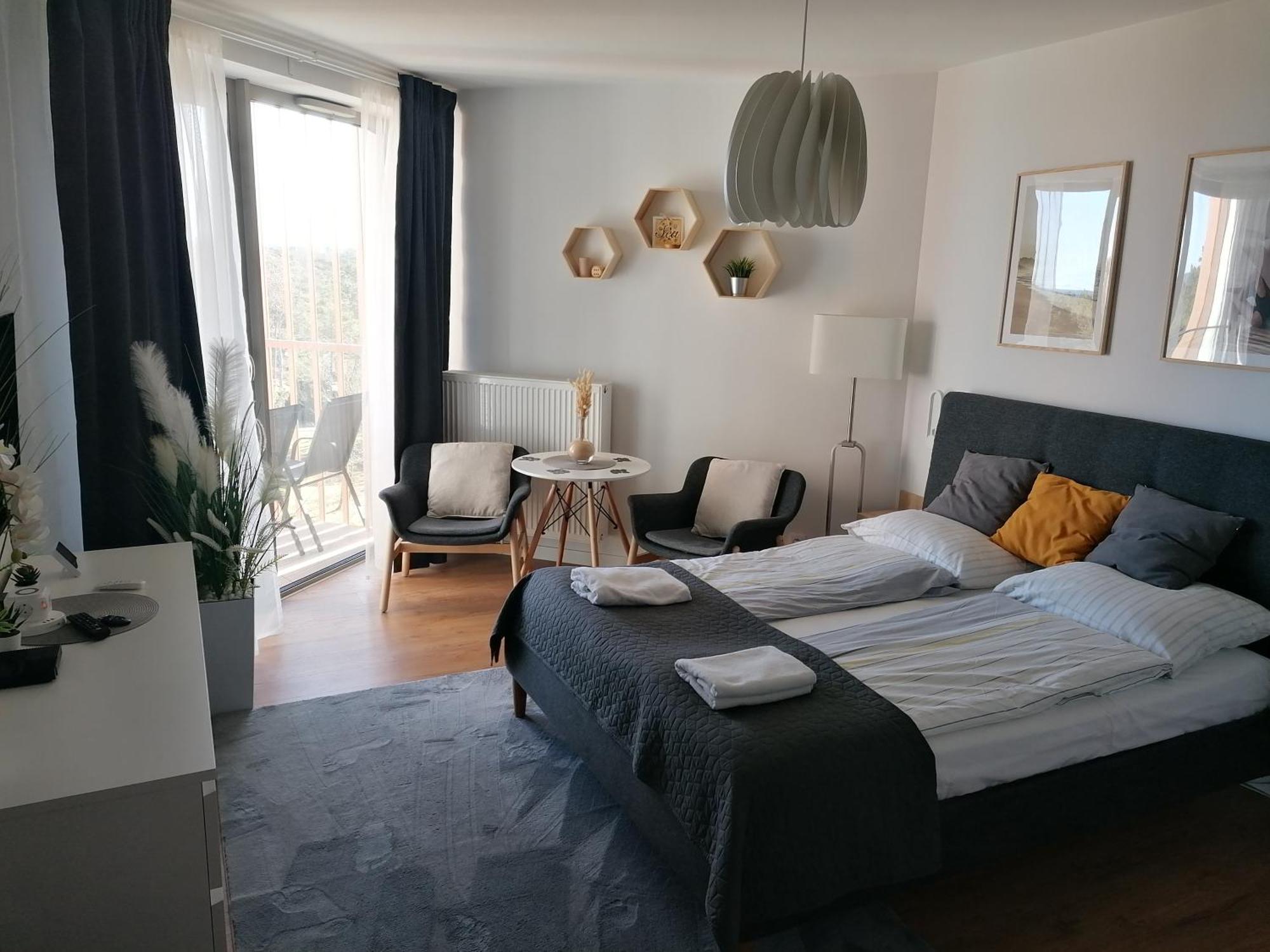 Pinea Apartament Z Widokiem Na Morze Z Basenem I Spa Przy Plazy Pobierowo Exterior photo